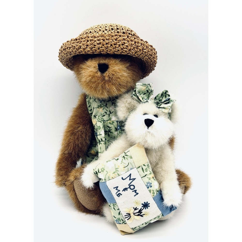 Boyds Bears Momma Bearhugs and Tory Plush Vintage 1990s 9" Brown Bear NWT